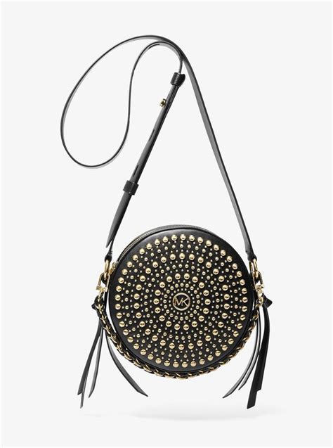 michael kors delancey crossbody bag|Delancey Medium Studded Leather Canteen Crossbody .